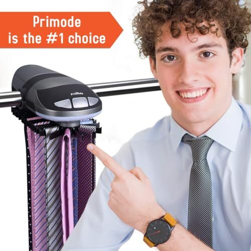 Primode Motorized Tie Rack Stores Up To 50 Ties Closet Organizer primode-motorized-tie-rack-stores-up-to-50-ties-closet-organizer