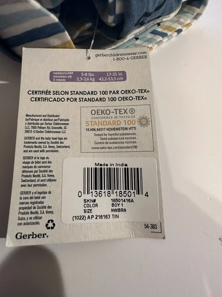 Gerber Baby Boys 4-Pack Sleep 'N Play Footie Dinosaurs, Newborn - Image 3 of 4