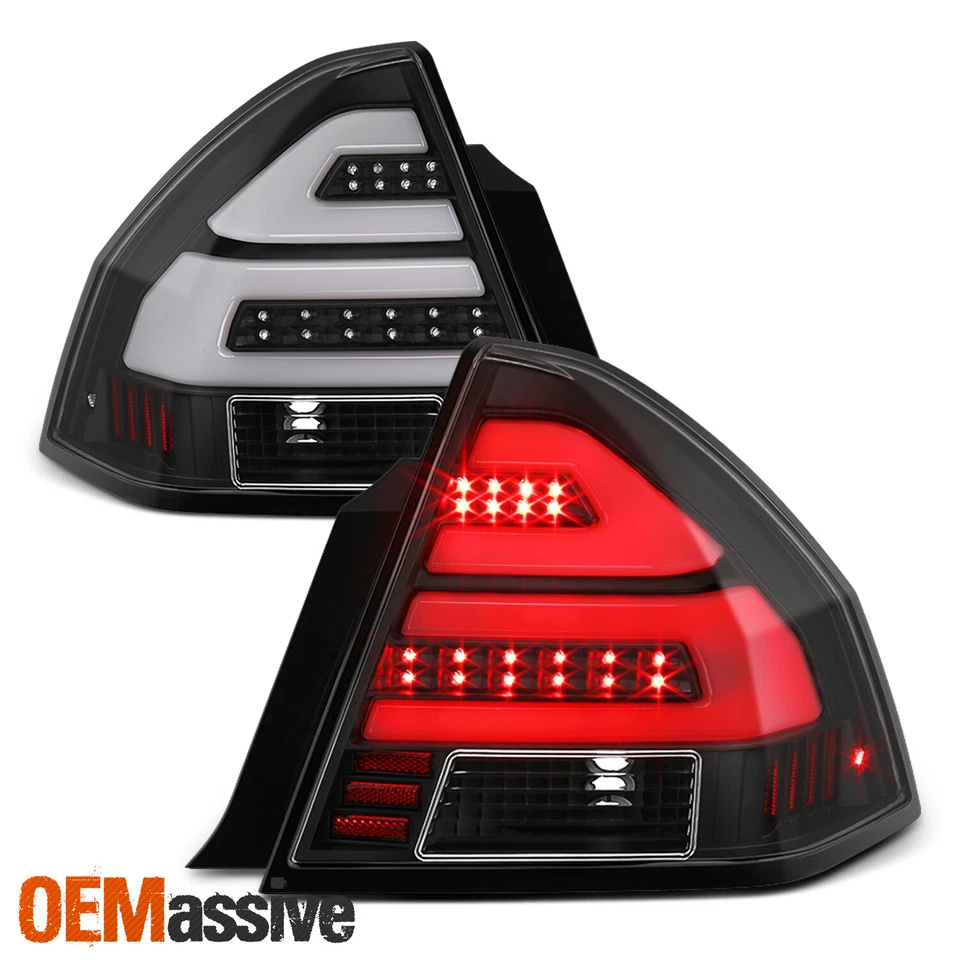 Par de luces de freno traseras negras tubo LED limitado para Chevy Impala 14-16 2006-2013 Foto 2 de 4