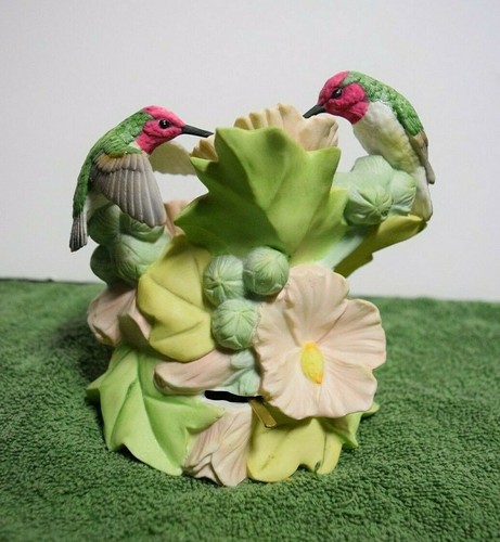Enesco "Anna's Hummingbird" Ltd. Ed. Porcelain Musical #117072 - MIB - Picture 3 of 5