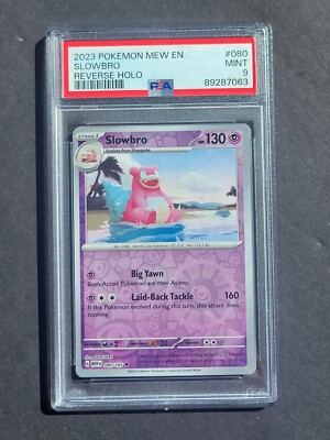 【PSA9】 旧裏　ヤドラン　SLOWBRO PSA 9 SLOWBRO 080/165 - SCARLET & VIOLET 151 REVERSE HOLO ENGLISH