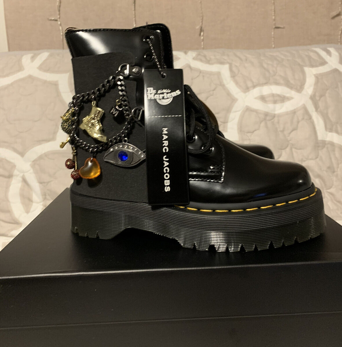 Dr. Martens x Marc Jacobs Black Jadon Platform Boots with Dr. Martens x Marc Jacobs Black Jadon Platform Boots with