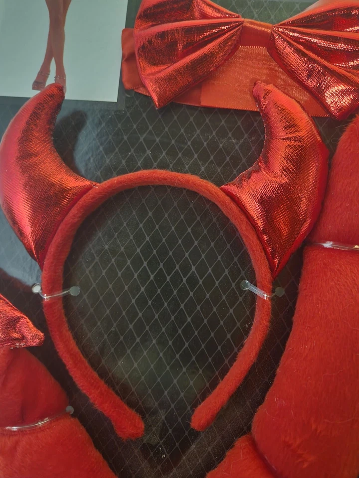 Devil Costume Kit (horns,bow tie,tail)  - Image 4 of 4
