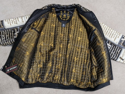 Al Wissam Bill Of Rights Leather Jacket Size 58 SPECIAL EDITION! RARE FIND! - Picture 6 of 12