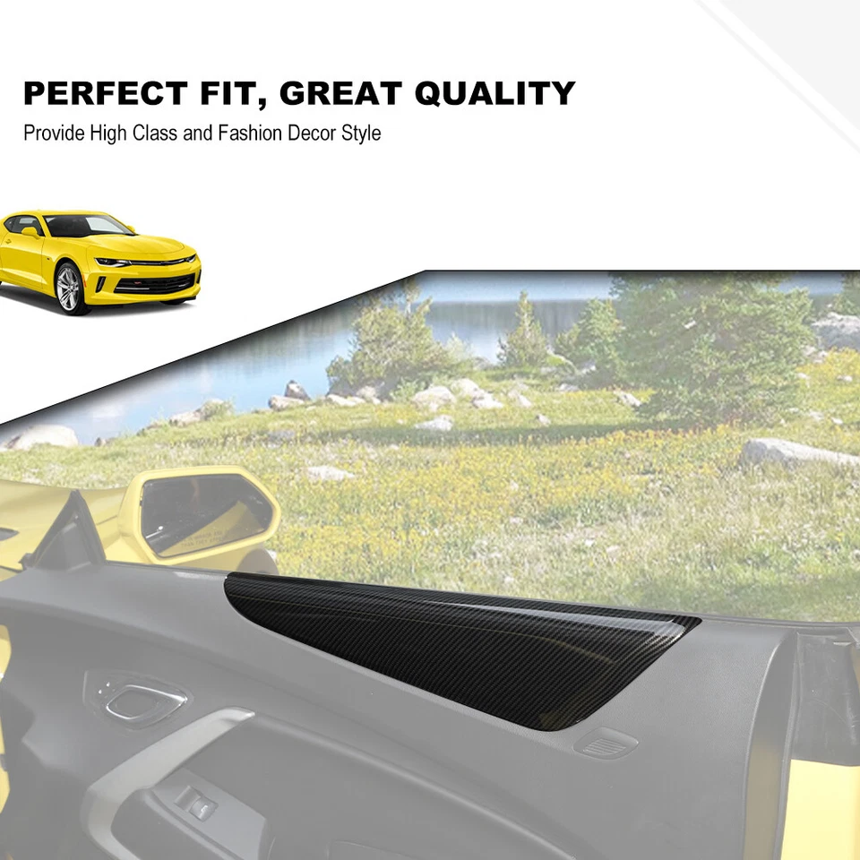Carbon Fiber Interior Door Panel Cover Trim Decor for Chevrolet Camaro 2016-2022 Foto 4 de 4