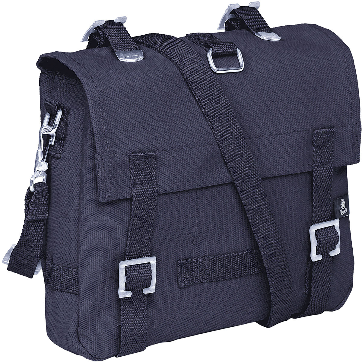 Brandit Tattico Canvas Bag Piccola Spalla Marine Pack Polizia Cadet Satchel Navy