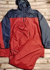 Vintage Nike Track Suit Windbreaker Jacket Pants Set Burgundy Men s Size XL