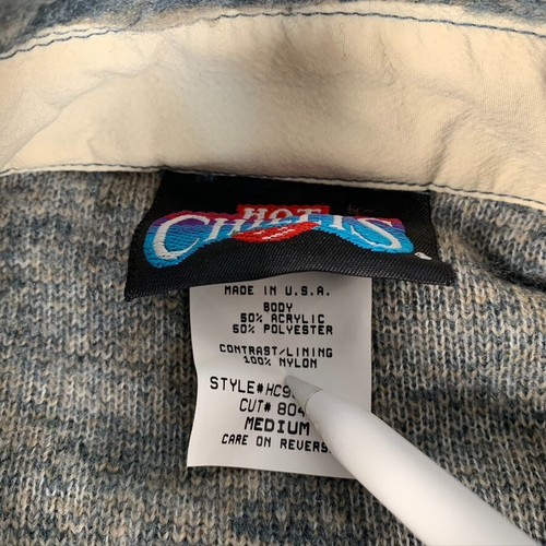 Vintage Hot Chillys Flannel Button Up Made in the USA Medium 50% Acrylic - Picture 3 of 6