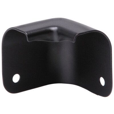 Metal Cabinet Corner Black Finish Lipped for Carpet A+