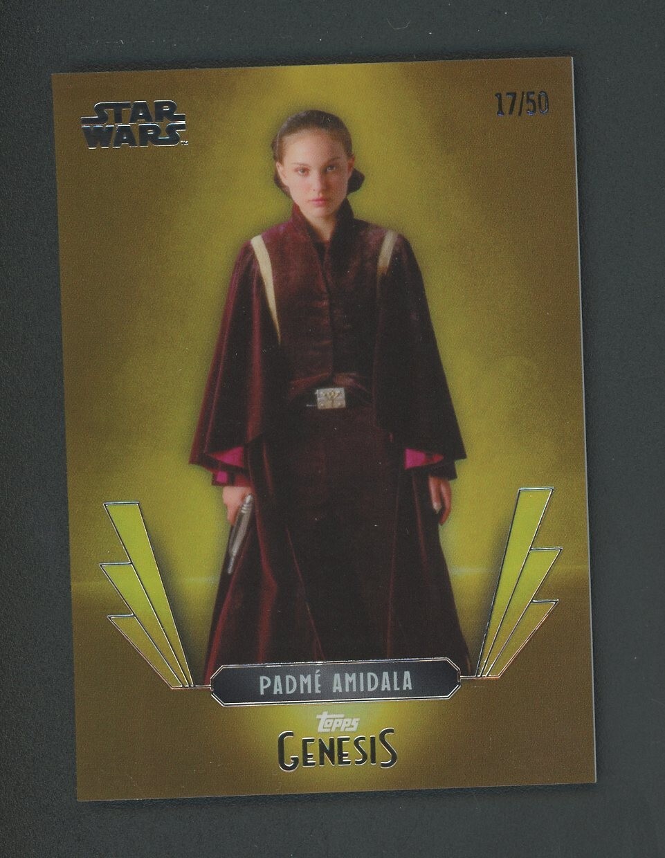 2025 Topps Disney Genesis Padme Amidala Gold Parallel 17/50
