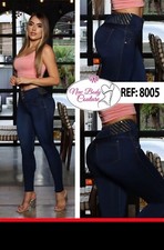 Jeans Colombianos Cintura Alta levanta cola butt lifter high waist faja 8005