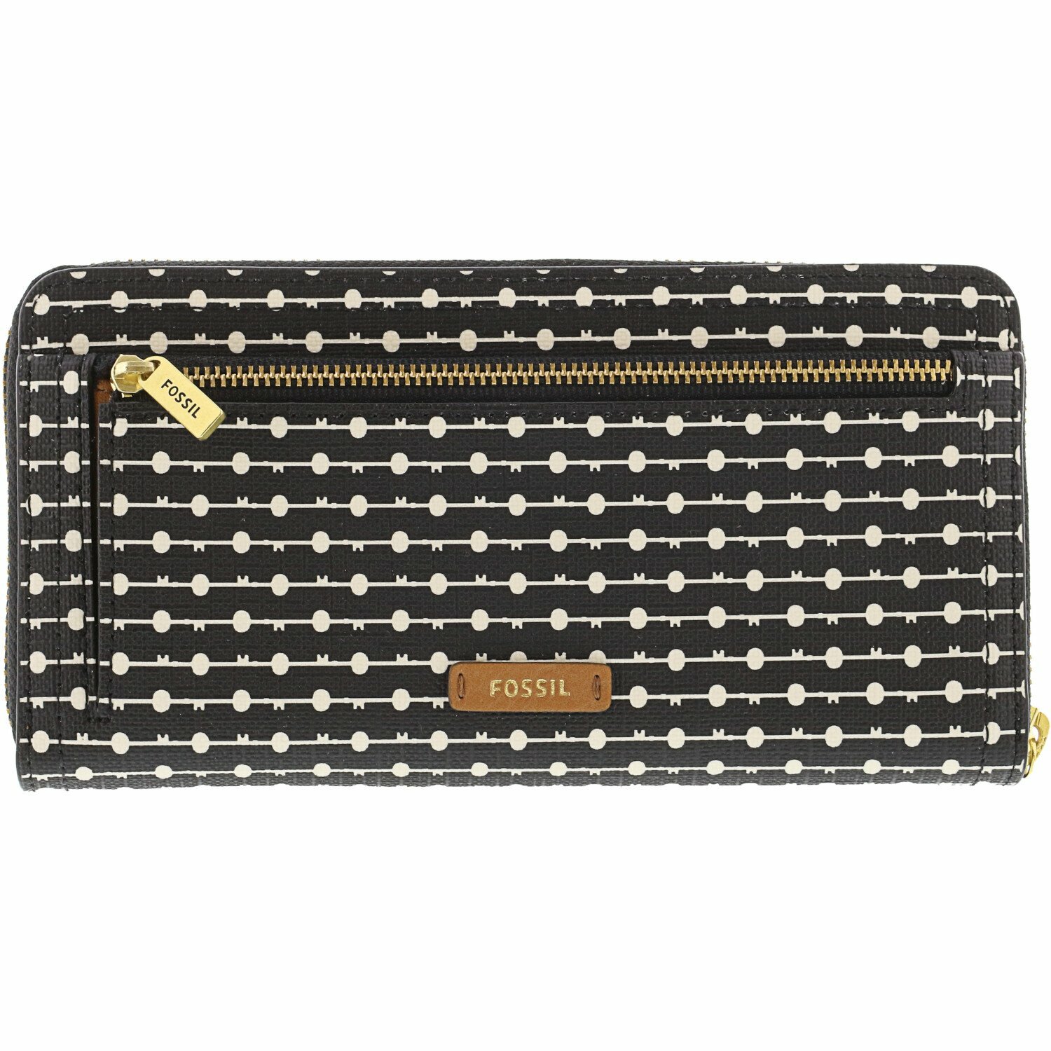 logan rfid zip around clutch