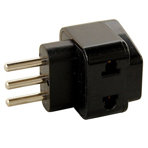 HQRP Grounded Universal Travel Plug Adapter Japan Europe UK Swiss India to Italy