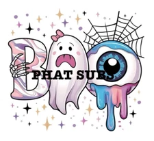 Sublimation Print Boo Eyeball Halloween Ready To Press Heat Transfer