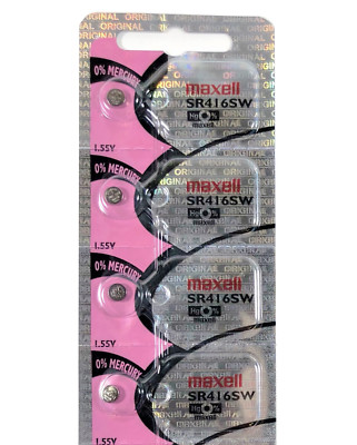4 Maxell SR416SW 337 623SB-A5 280-75 Silver Oxide Battery 