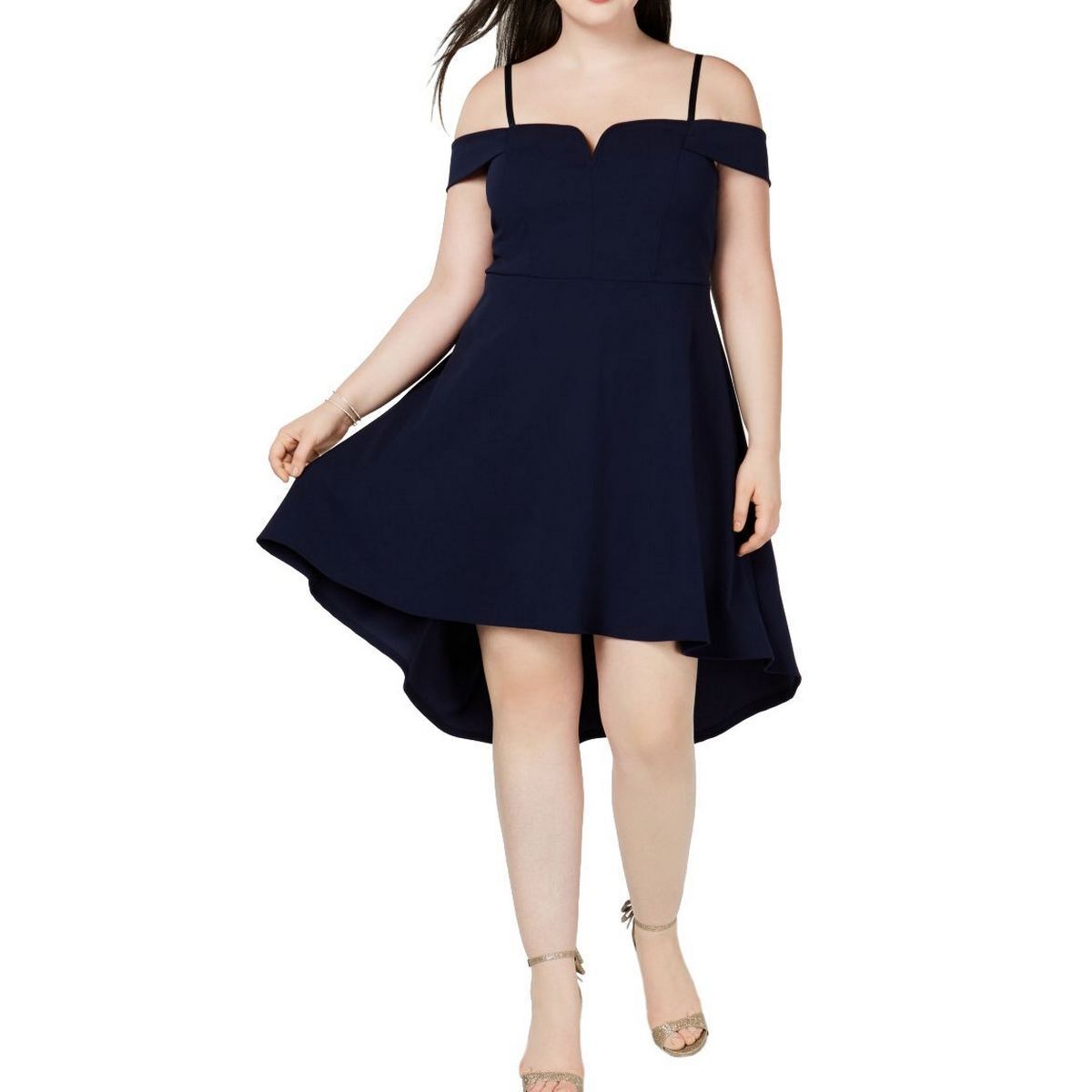City Studio Womens Black Spaghetti Strap Party Dress Juniors City Studio Womens Black Spaghetti Strap Party Dress Juniors