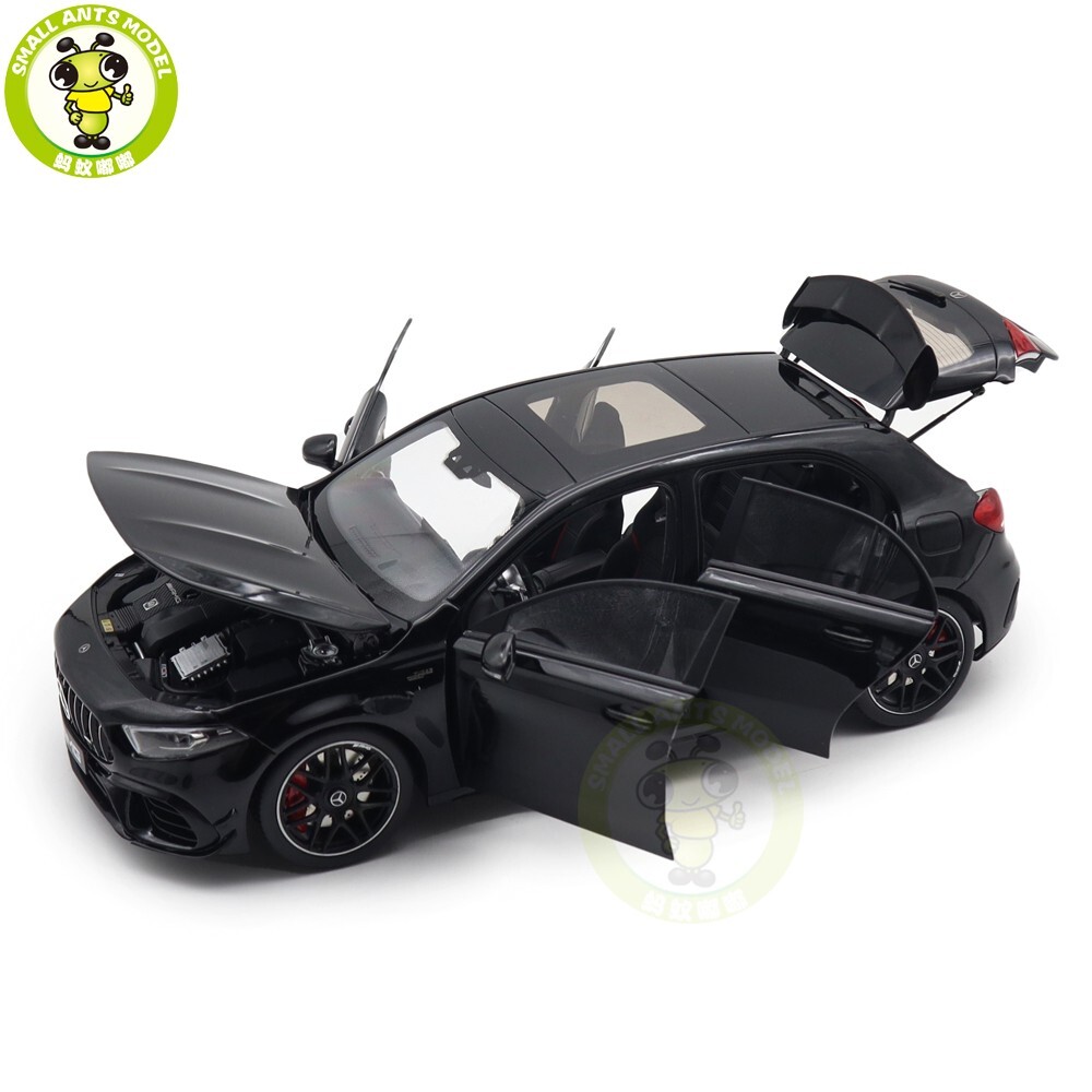 1/18 Mercedes AMG A45 S NZG Black Diecast Model Toy Car Gifts For