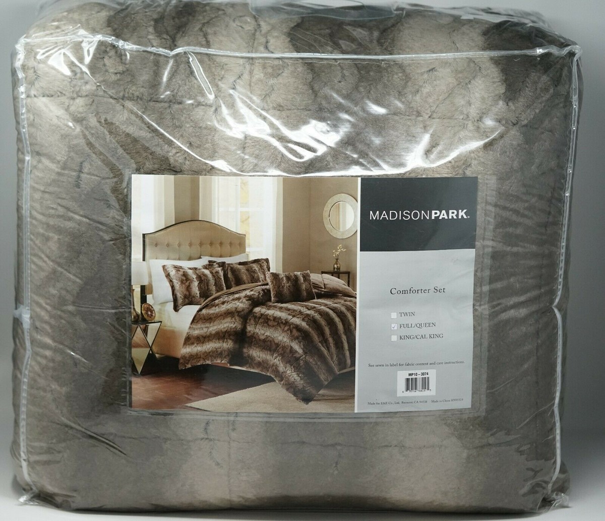 Madison Park Ultra Plush Comforter Set - King Size, Ivory, Medallion Embroidery, Down Alternative - View #8