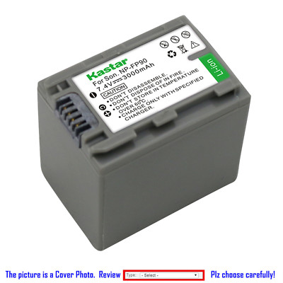 Kastar Battery Super Charger for Sony NP-FP50 NP-FP90 & BC-TRP BC-TRH BC-TRV