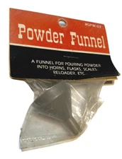 Single Small Black Powder Funnel For Revolvers, Muzzleloaders - 1.5" Tall - Gray