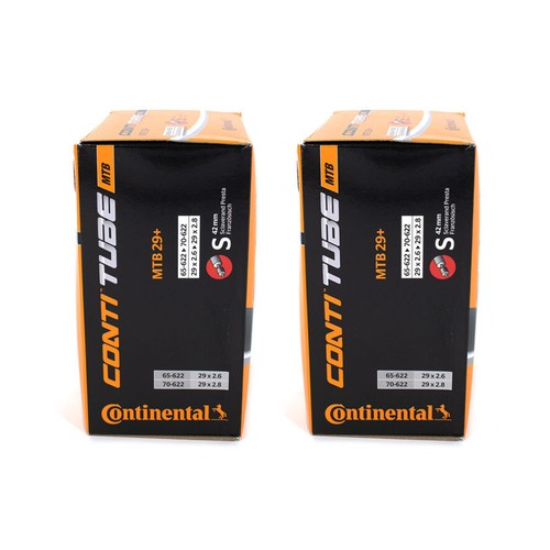 2x Manguera de bicicleta Continental MTB Wide SV 42mm 28/29" (65/70-622) + Elevador de neumáticos - Imagen 2 de 4