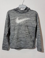 Nike Big Boys Training Therma Dri-Fit Pullover Fleece Hoodie Blue Size L LARGE