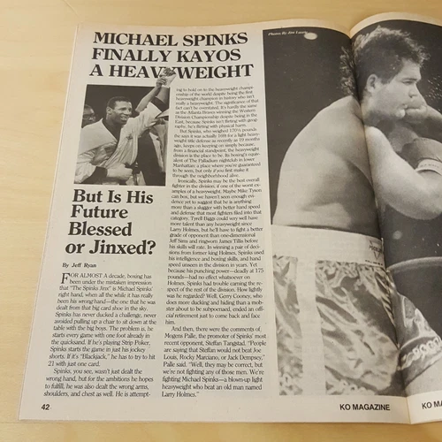 KO Magazine January 1987 Original Autograph COA Sugar Ray Leonard Boxer - 画像9/12