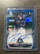2023 Bowman Chrome Auto Blue Lunar Crater Ref Robert Perez Jr /150 #CPA-RP B3