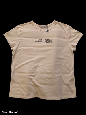 NEW Zara Basic What Is Your Generation? T Shirt Millennials Baby Boomers Size M