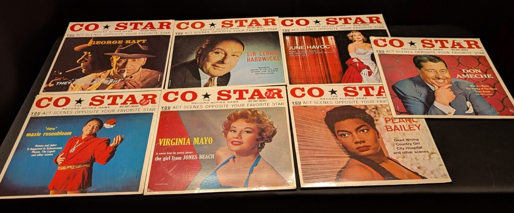 Costar Sealed Album lot x7 Ameche Pearl Baily George Raft June Havoc etc.