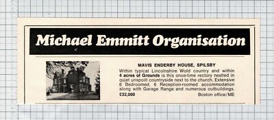 Mavis Enderby House Spilsby Lincolnshire Hausverkauf Anzeige - 1974 Zuschnitt