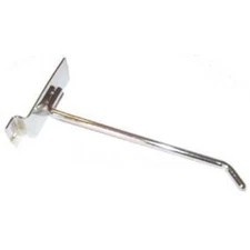 100 New Chrome Slatwall 6" Slat Wall Board Hooks Shelving Sliding