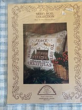 Homespun Elegance CrossStitch MERRY NOEL COLLECTION Peace 2 House Xmas Sampler