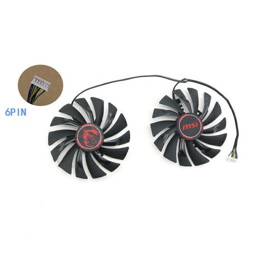 Graphics Card Cooling Fan Cooler Fan for MSI GTX950 960 970 980 980ti GAMING - Picture 9 of 10