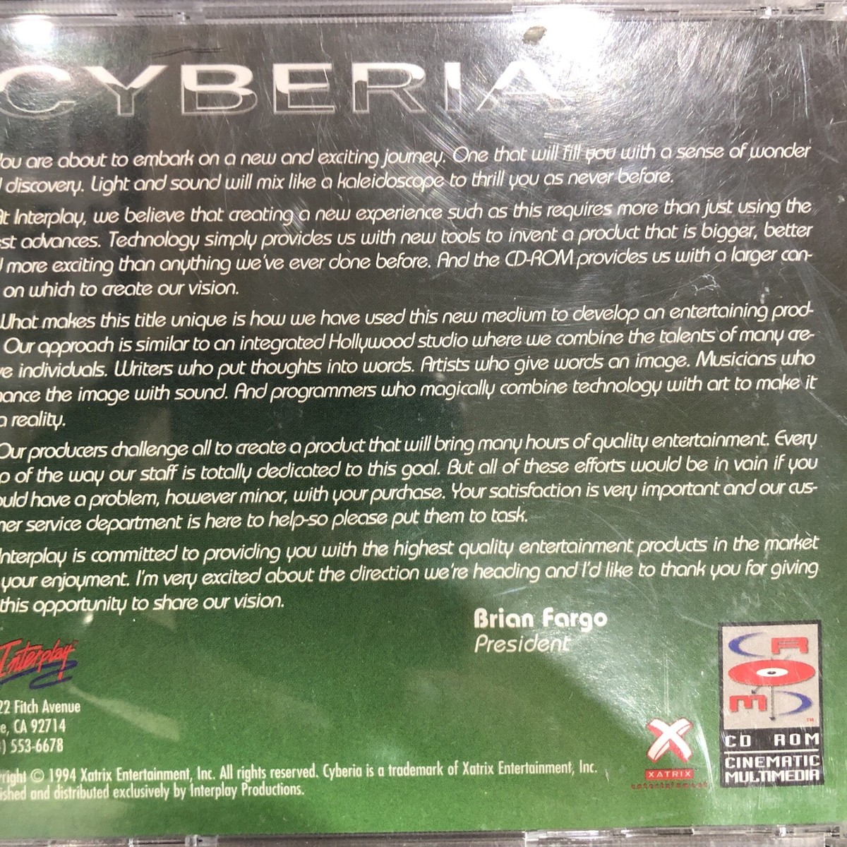 Cyberia (PC, 1994) for sale online | eBay