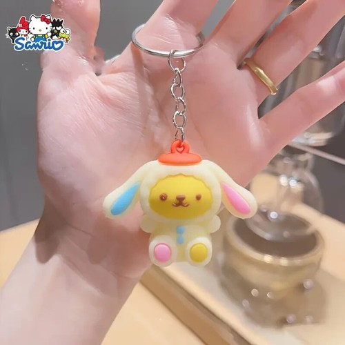 Sanrio Charm Keychains - Cute Cartoon Dolls, Star Silicone Charms - Picture 9 of 9