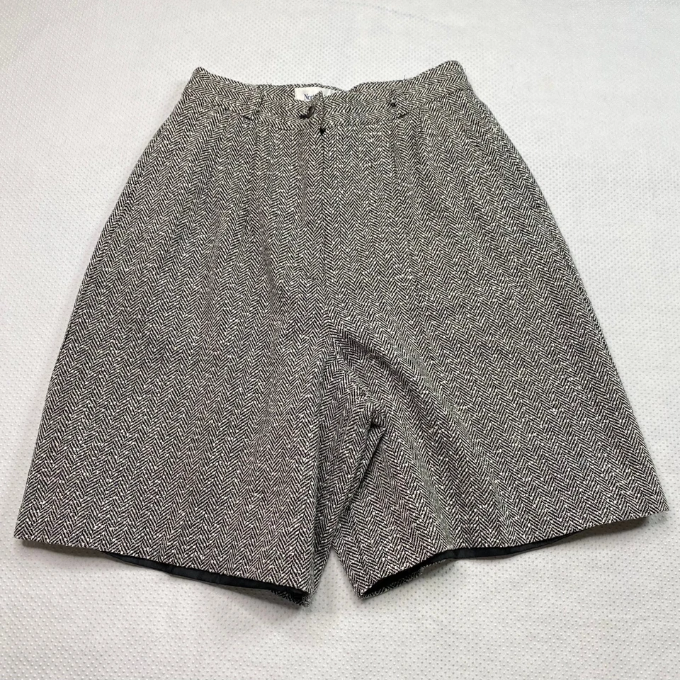 Pantalones Cortos Norton McNaughton Mujer Talla 10 Gris Espiga Cintura Alta DE COLECCIÓN Foto 2 de 4