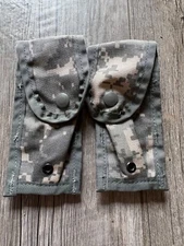 USGI ACU Digital Camo MOLLE II 9MM Single MAG Pistol Magazine Pouches - Lot of 2