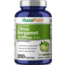 NusaPure Citrus Bergamot Capsules 15,000mg, 2...