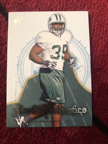 2008 SP Authentic Jehuu Caulcrick RC New York Jets 0748/1399 Michigan State