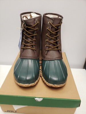 JBU Men's Maine Waterproof Duck Boot Maine/Dark Brown Size 13