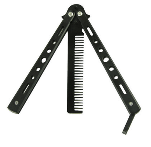 Butterfly COMB Trainer Training Tool Metal knife Practice BLACK Steel - Picture 6 of 24