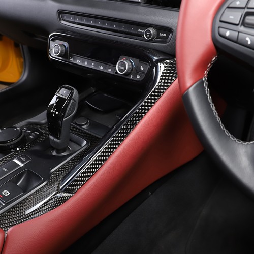 Caja de cambios RHD lado derecho de engranajes borde de tira de fibra de carbono para Toyota GR Supra - Imagen 4 de 11