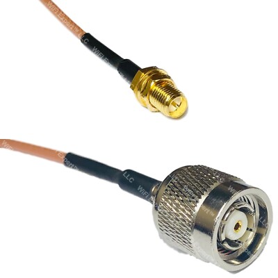 RG316 RP-SMA FEMALE to RP-TNC MALE RF Cable Rapid-SHIP LOT