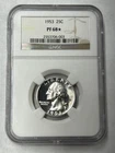 1953 Gem Proof Washington Quarter NGC PF68* Star Graded 68 (NGC Population 86)