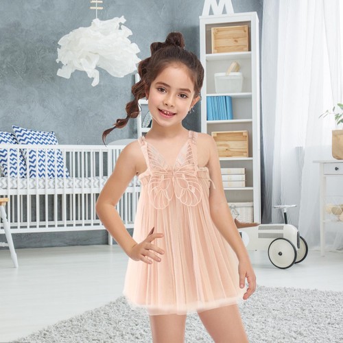 Butterfly Dress For Girls Baby Girls Layered Tulle Dress Toddler Princess Dresse - Picture 11 of 29