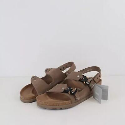 Dior by Birkenstock Milano　サンダル Dior x Birkenstock Men's Milano Khaki Nubuck Calfskin Sandals