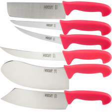 Solingen Metzger Messer Profi Messer Kochmesser 1.4116 Edelstahl, pink