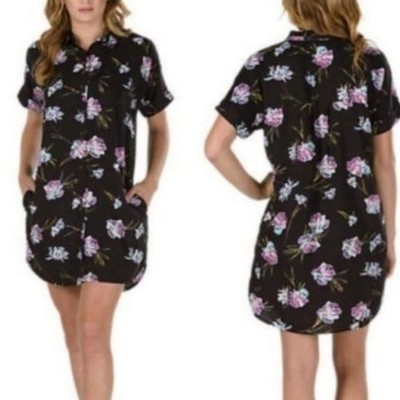 VANS Floral Shirt Dress