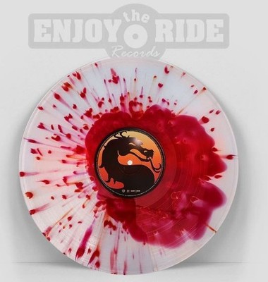 Mortal Kombat I & II 1 & 2 Arcade Soundtrack LP Clear w/ Red Fatality Vinyl /350